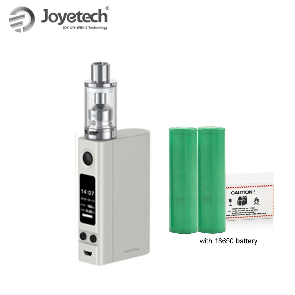 

Original Joyetech eVic VTC Dual with Ultimo Kit 75/150W 4ml with 18650 battery included Electronic Cigarette on Sale