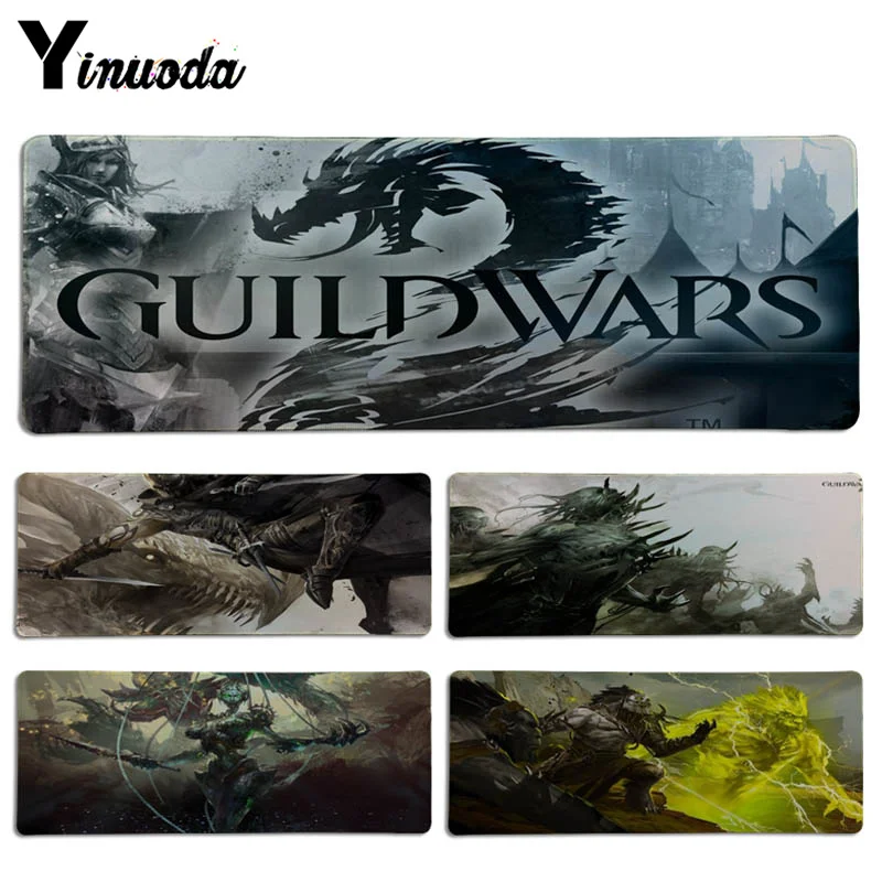 

Yinuoda Personalized Cool Fashion Guild Wars 2 DIY Design Pattern Game Lockedge mousepad Size for 30x70cm and 30x90cm Mousepad