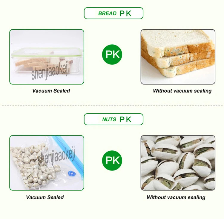 Домашний портативный автоматический вакуумный герметик портативный пищевой Электрический вакуумный герметизирующий аппарат с 5 шт