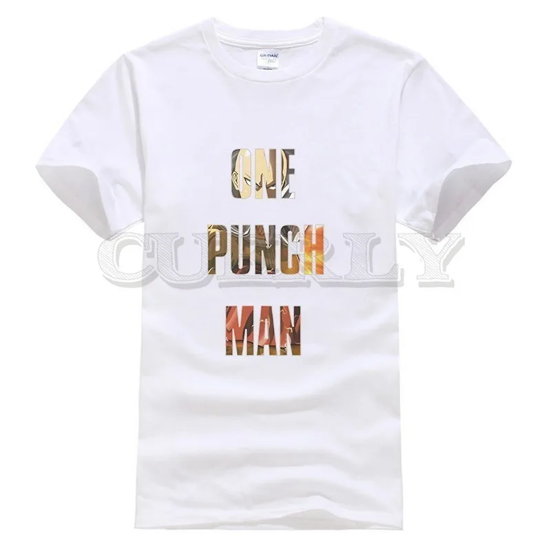 

2019 New T-shirt Short Sleeve One Punch Man Saitama Thsirt Cool Japan Anime Cartoon Summer Dress Men Tee Funny T Shirt
