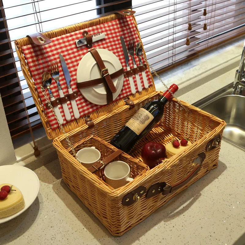 Buy Fashion Classic outdoor Wicker picnic basket set