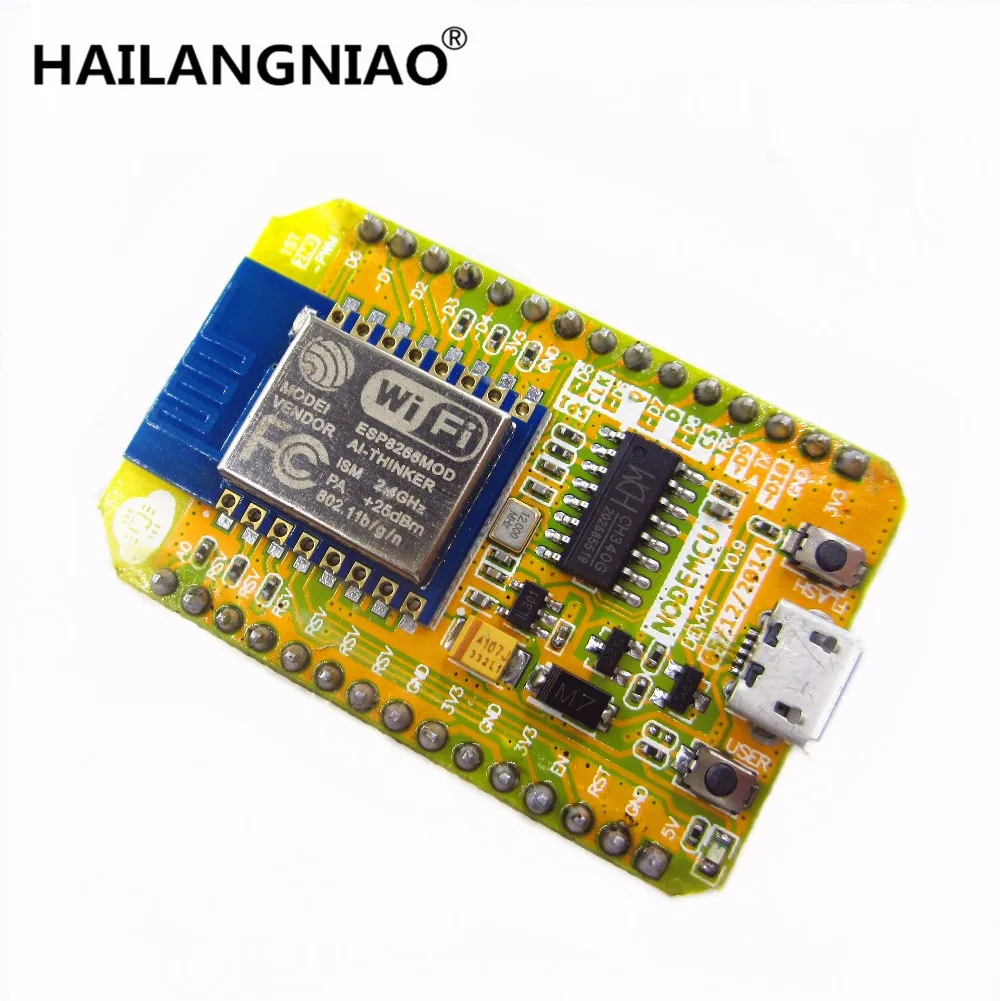 New Wireless module NodeMcu Lua WIFI Internet of Things development board based ESP8266 with pcb Antenna and usb port | Электроника