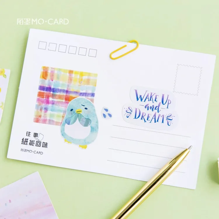 40 шт./компл. милый блокнот Hello Color Kawaii планировщик для скрапбукинга канцелярские