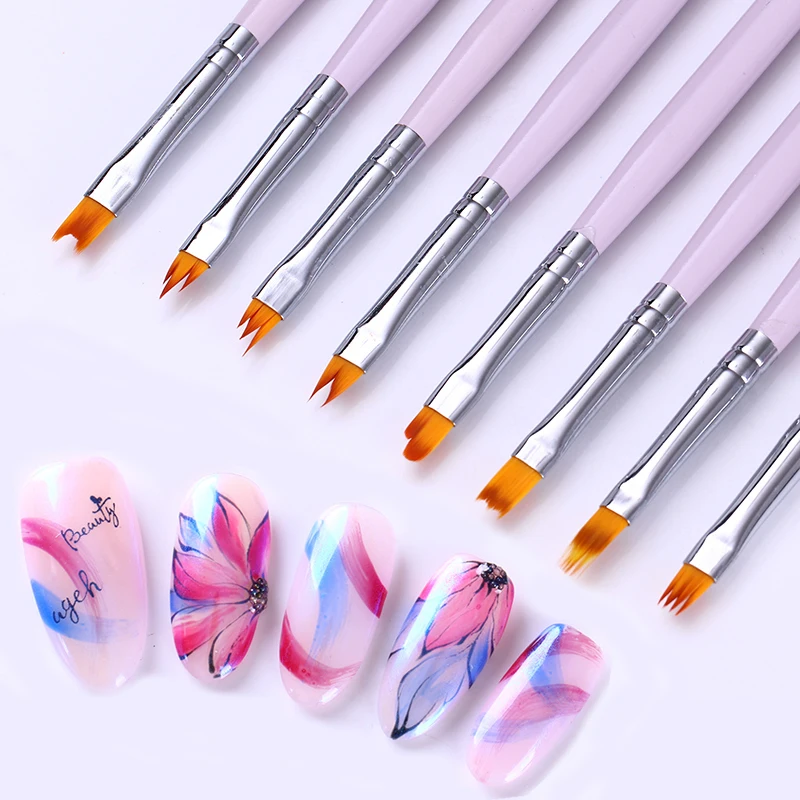 Buy Gradient Nail Brush Set Painting Drawing Brush
