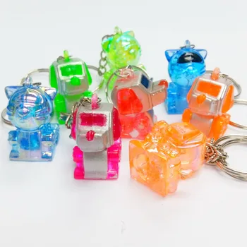 

60pc Cyber robot dog cat E330 key chain ring pencil top Charm Bracelet Girls Necklace Fashion Pinata Birthday Party Gift Novelty