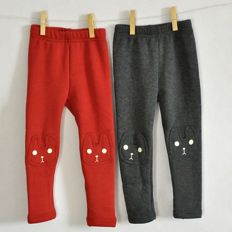 Зимние штаны для девочек; теплые плотные леггинсы для девочек; милые брюки для детей 2-6 лет; детские штаны; одежда для детей