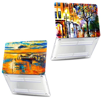 

Customized Case For Apple Macbook Macbook Air Pro Retina Touch Bar 11 12 13 15inch Oil Painting Hard Laptop Cover 13.3 Bag Shell