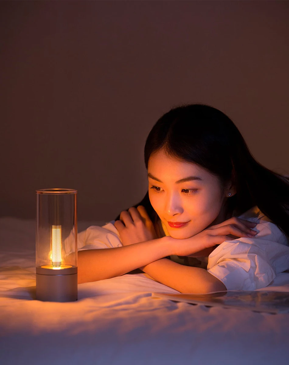 Xiaomi Mi Цзя Yeelight candeсветодио дный La светодиодный ночник, Smart Mood свеча свет, для Xiaomi Mi приложение home