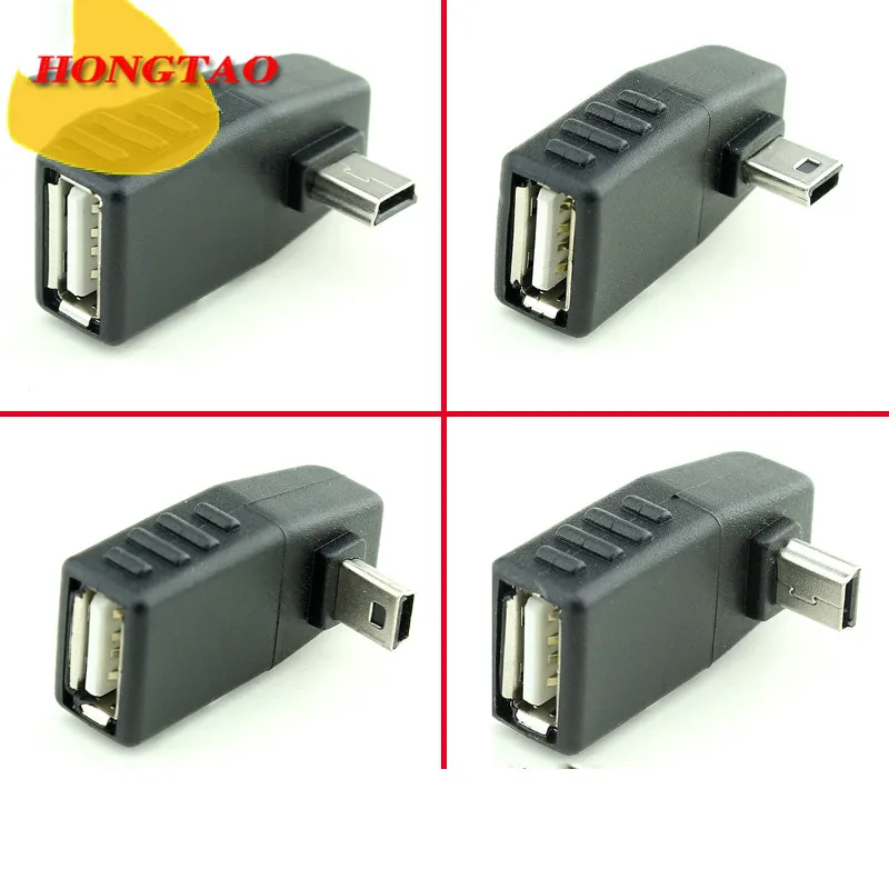 Usb adapter usb adapter cable usb cable adapter conversion cable adapter type to usb adapter USB female to mini USB male 90 degree down right angle left angle UP OTG adapter for car AUX tablet black right left down