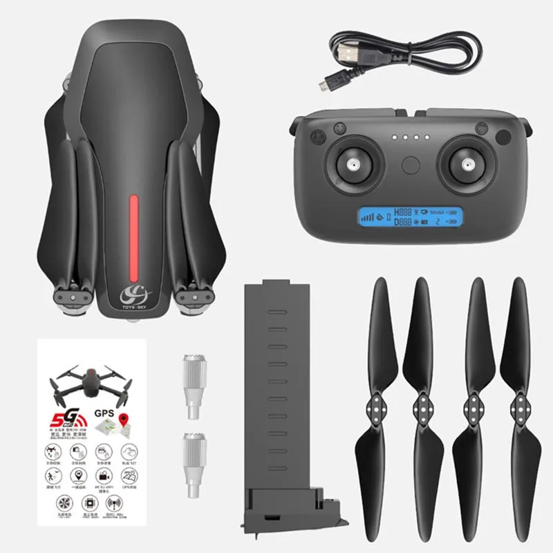 

Folding Drone 4K HD camera Gesture photography Long endurance Mini-UAV One key return