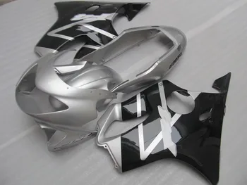 

Injection Mold Fairing kit for HONDA CBR600F4 99 00 CBR600 F4 CBR 600F4 1999 2000 ABS Silver gloss black Fairings set+Gifts HH07