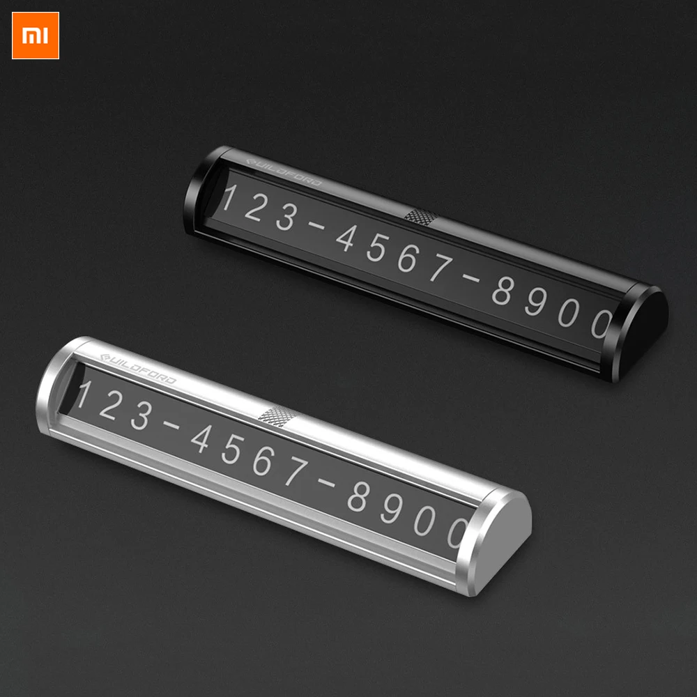 online Xiaomi Mijia UILDFORD Temporária Sinal de Parada Do Carro Cartão de Estacionamento Telefone DIY Números Lembrete