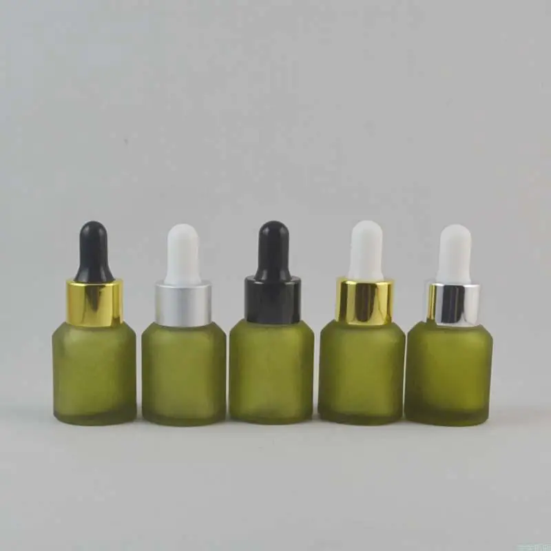 Download 30pcs/lot 15ml Light Green Frosted Glass Dropper Bottle ...