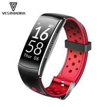 Vestmadra Q8 смарт-браслет сердечного ритма Мониторы Фитнес трекер Браслет IP68 Водонепроницаемый Одежда заплыва smartband для iOS и Android