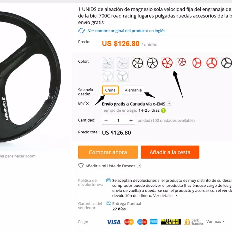 Flash Deal 700 high-quality road bike single speed fixed gear bike wheels  Fixed gear bike magnesium alloy wheels 1PCS 0