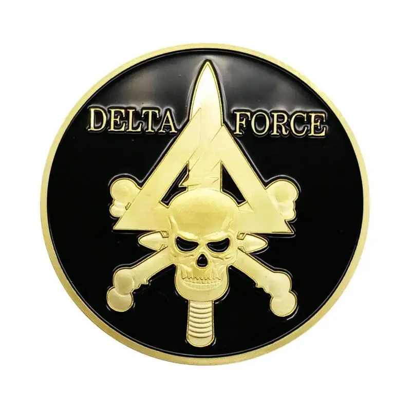 

Navy Delta Force Skull Souvenir Commemorative Coin Gold Coin for Collection Metal Crafts Challenge Coin