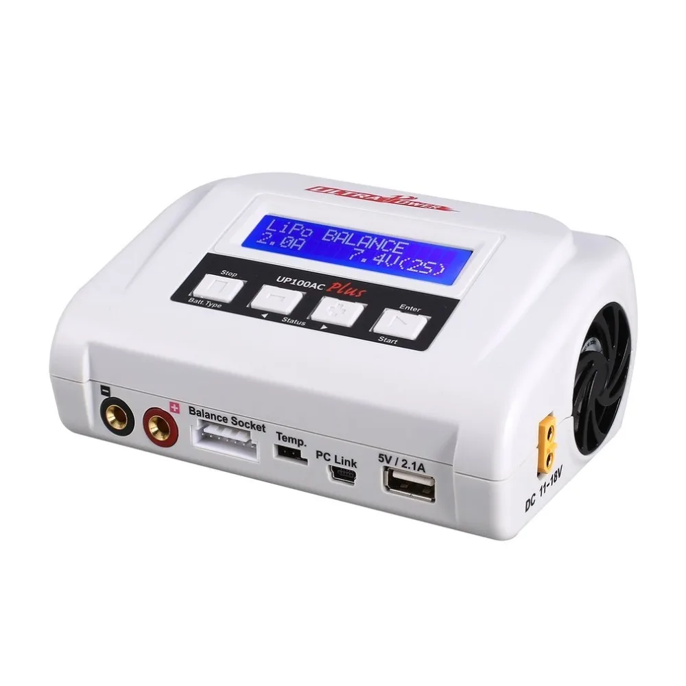 

ULTRA POWER UP100AC 100W LiIo/LiPo/LiFe/LiHv Power Charger Balance Charger/Discharger LCD Display for RC Car Drone Helicopter