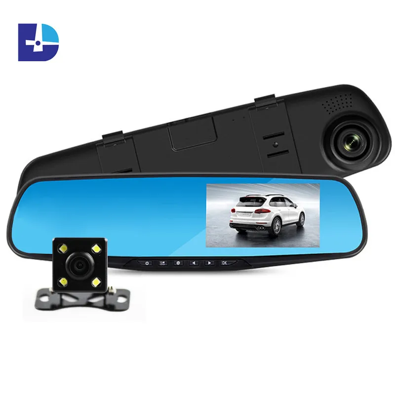 New Full HD 1080P Car Dvr Camera Novatek96650 4.3" Rearview Mirror