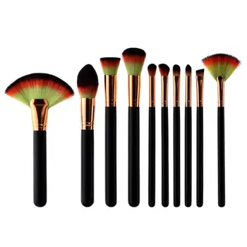 

10Pcs Face Makeup Brushes Kit Powder Foundation Blush Contour Concealer Eye Shadow Eyebrow Professional Cosmetic Brush Set