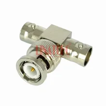 Rf bnc штекер двойной bnc Женский 2 way Разветвитель тройной t Тип адаптер bnc разъем