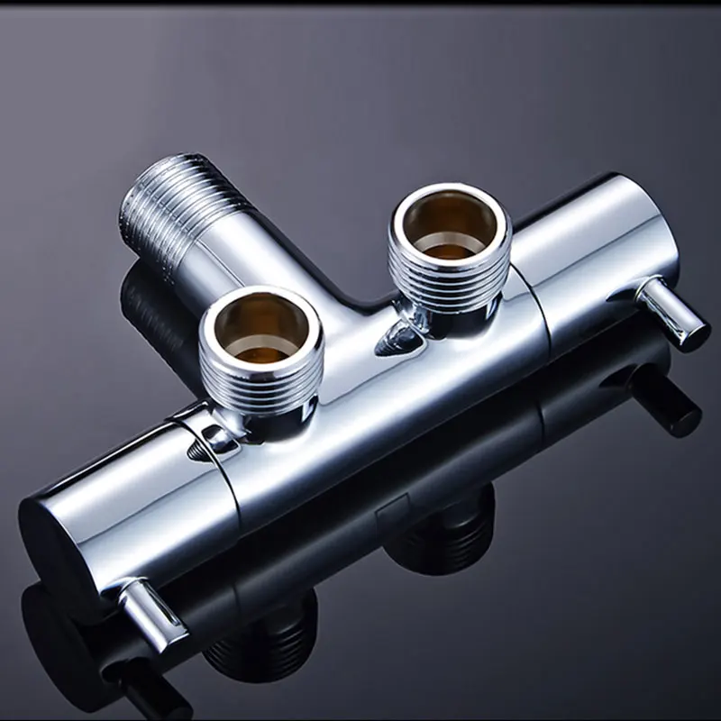 Angle Valve Bathroom parts Full Brass bidet faucet valve double control