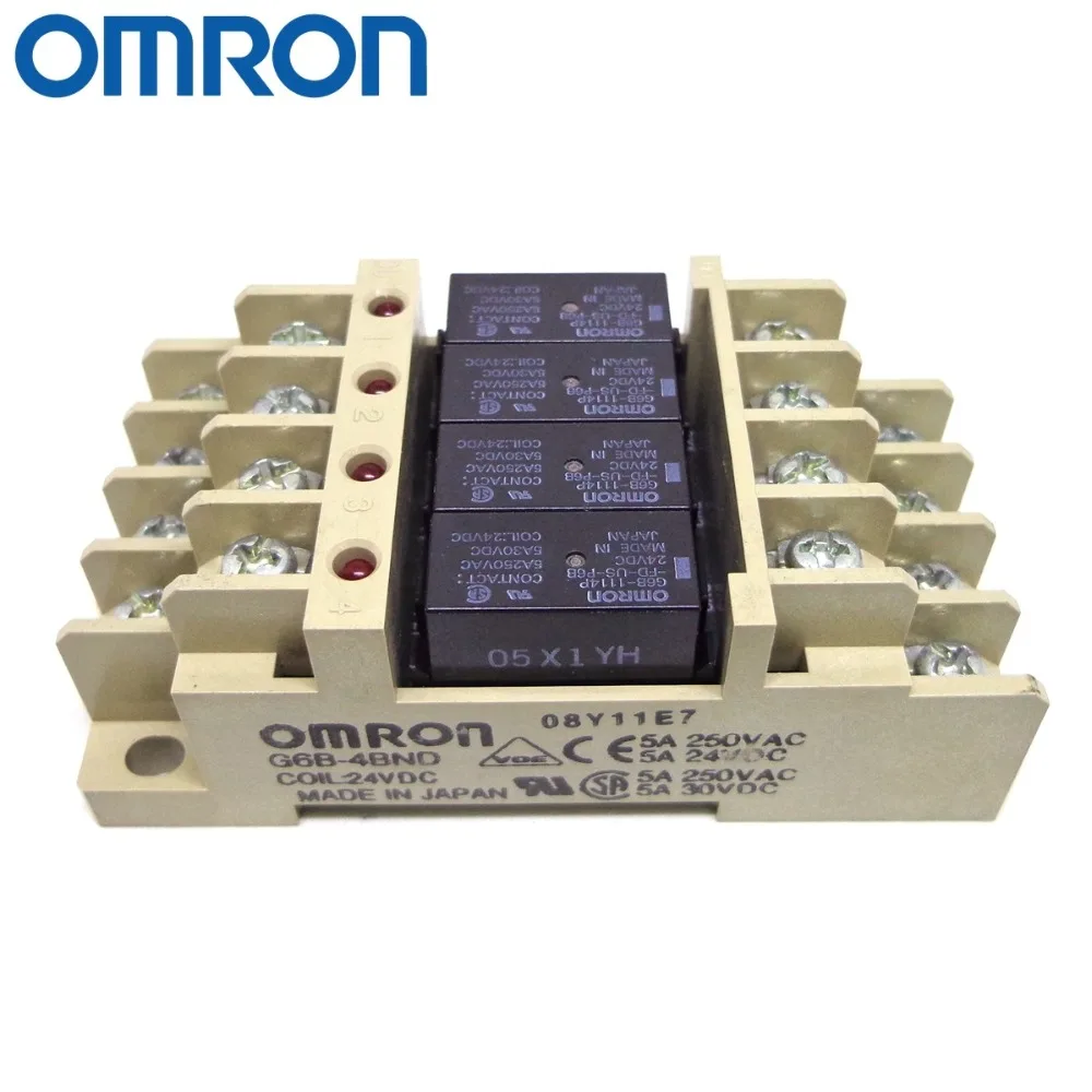 Lot Of 4 Omron G6B-1114P-FD-US 24VDC Power Relay Contact #12D23 