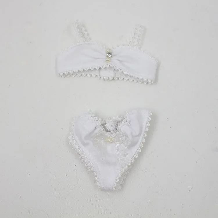 Neo Blythe Doll White Lace Underwear Suit For Plump Doll 2