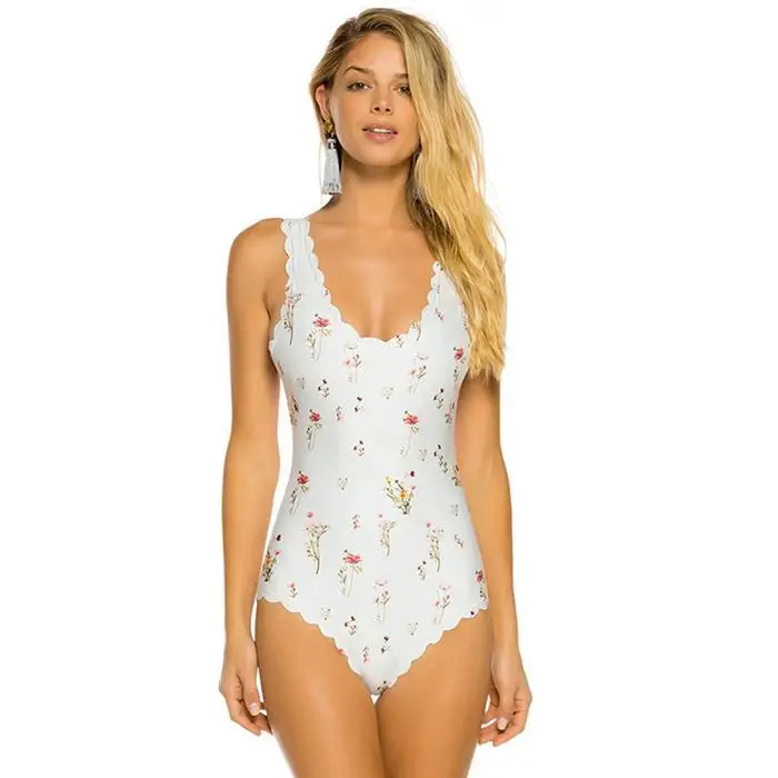 

2019 Push Up Beach Wear Biquini Monokini One-piece Petal Slice Bikini Swimwear Swimsuit Women Bikini Maillot de bain femme