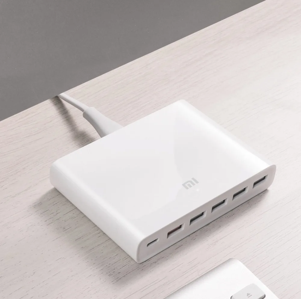Оригинальное зарядное устройство Xiaomi Mi USB C 60 Вт (всего) умный выход 1 Type 5 Φ двойной