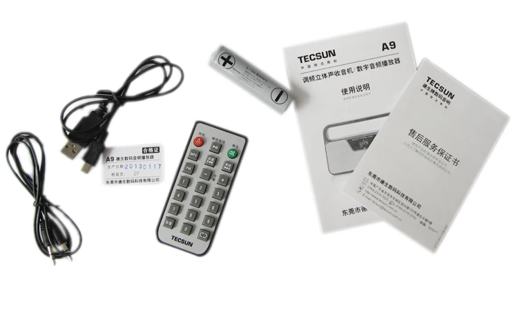 Оригинальный FM радиоприемник TECSUN A9 светодиодный цифровой дисплей mp3 плеер
