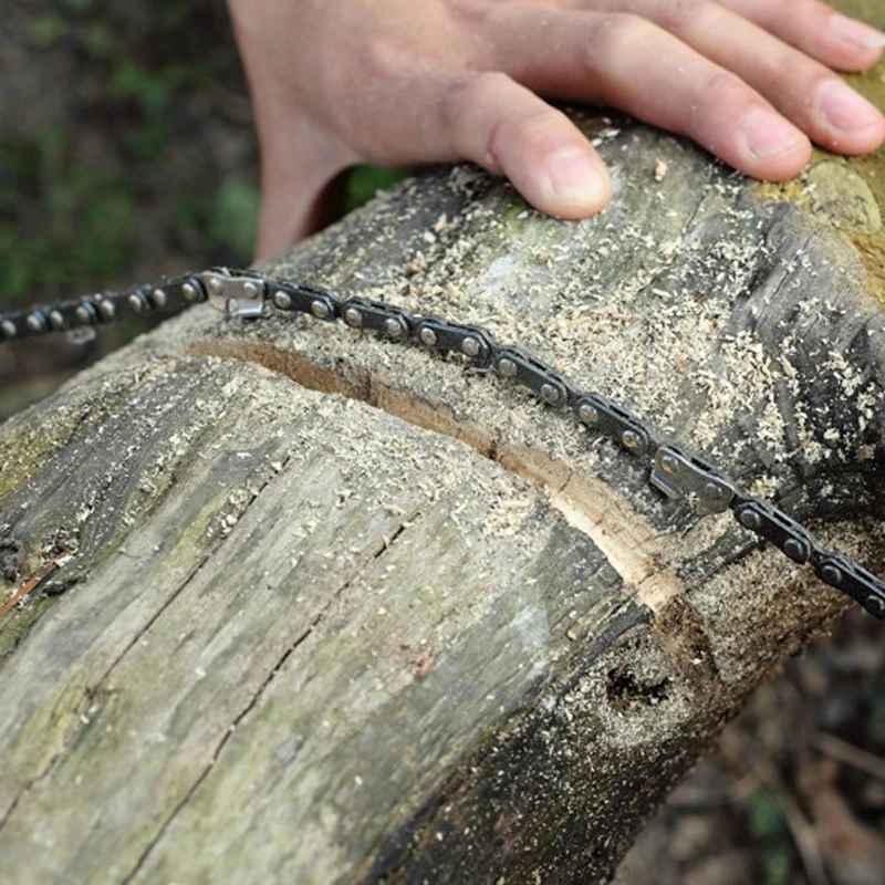 

MrY 100CM Professional Outdoor Pocket Survival Hand Chain Saws Fast Cutting Camping Tools Gear Chainsaw Travel Kits T28