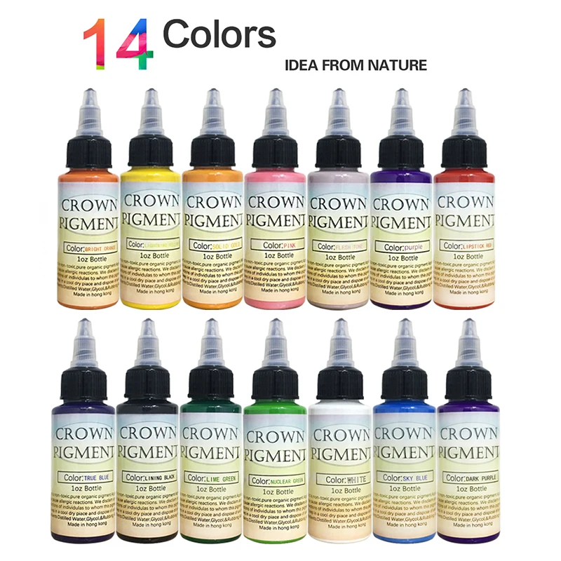 

DLD tattoo ink microblading pigment permanent makeup pigments pigment Beauty Tools Embroidery Machine 14 Color