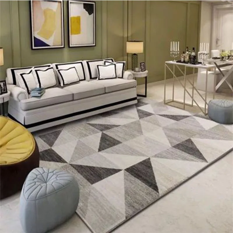Современные ковры геометрической формы в скандинавском стиле для гостиной, дивана, журнального столика, пола, ковер, подгонянный прямоугольник, домашний декоративный ковер