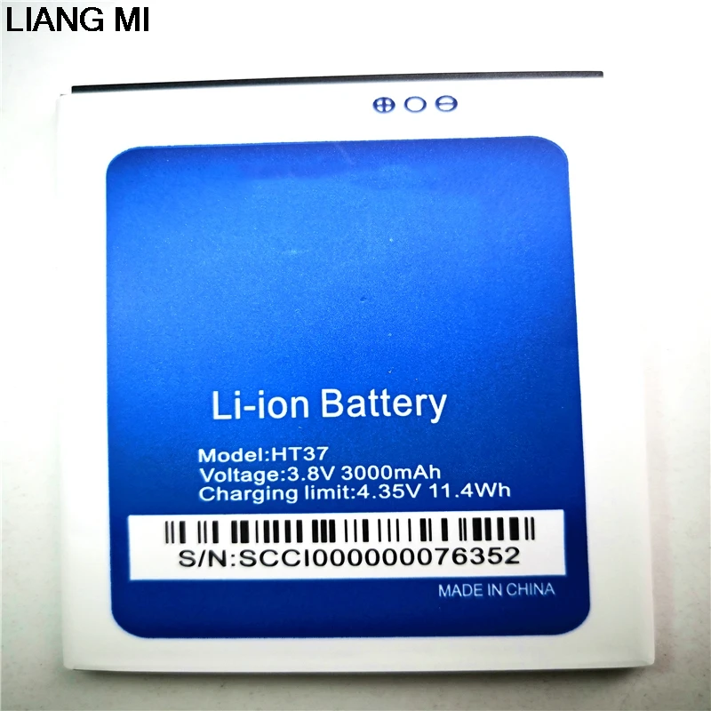 

100% New HOMTOM HT37 Pro Battery Large Capacity Full 3000mAh Backup Batteries For HOMTOM HT37 with phone stander for gift
