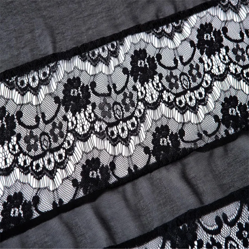 Women Spring Summer Sexy Female Lace Splicing Hollow Chiffon Kimono Cardigan Blouse Coat Tops Shawl Cover up Blouse #4M21 (3)