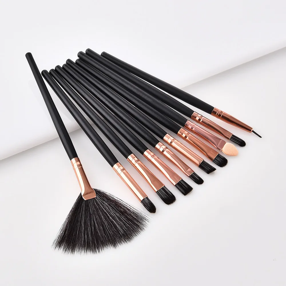 

Fashion Girl Single Product 10 Pcs Wood Makeup Brush EyeShadow Brush Cosmetics Blending Brush Tool Pincel de maquiagem zsmw