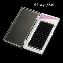 3cases All size,,High quality eyelash extension mink,individual eyelash extension,natural eyelashes,false eyelashes.