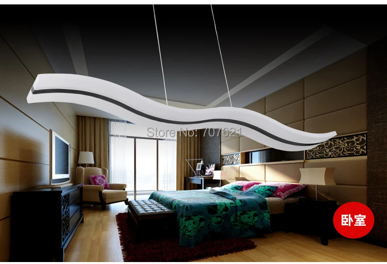 Светодиодный Современный блуждающий разум подвесные светильники, с зажимным приспособление Nordic S акриловый подвесной светильник для помещений столовый обеденный висячие лампы для дома