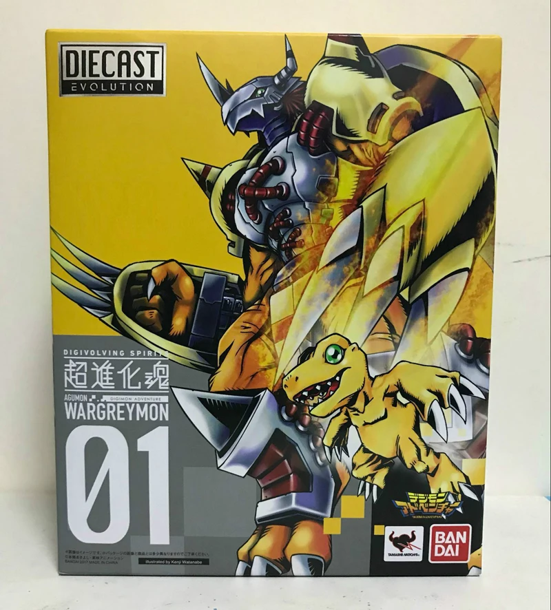 PrettyAngel-Подлинная фигурка Bandai Tamashii Наций Digivolving spirts 01 Digimon Adventure Wargreymon