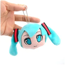 11 см Хацунэ аниме Мику Vocaloid Снег Мику плюшевая сумка с игрушкой Рождественский кулон Мини набивная Мягкая кукла брелок для рюкзака Сумки для кукол
