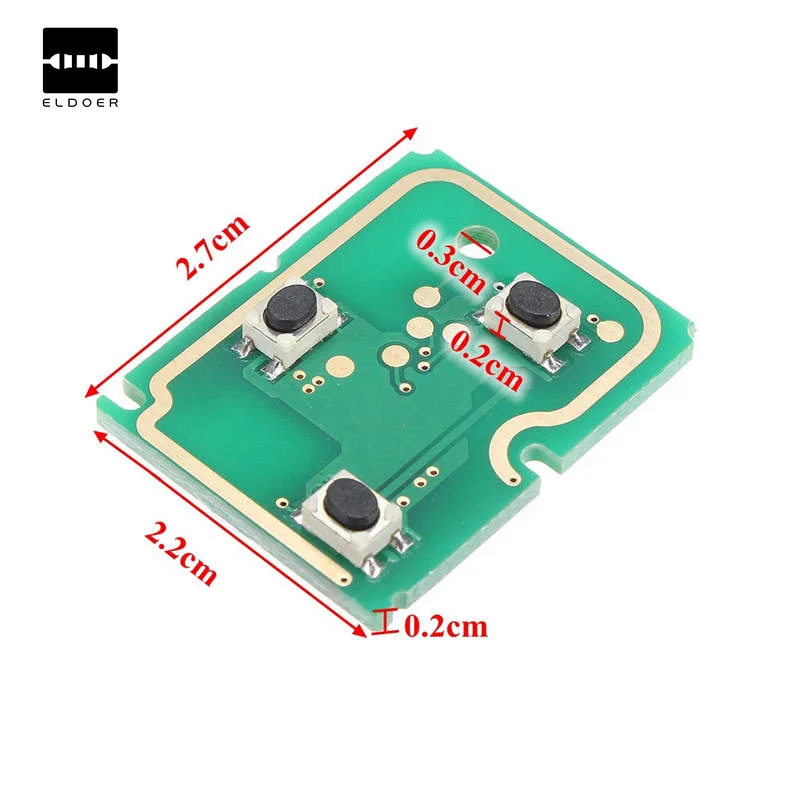 

1 PC New 3 Button Remote Key Fob Circuit Board for Mondeo 443Mhz Different Quality