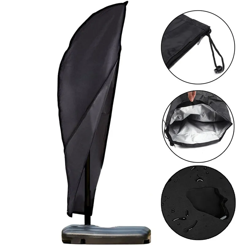 

Waterproof Polyester Outdoor Umbrella Cover Weatherproof Patio Cantilever Parasol Rain Cover Accessories Camping Tools