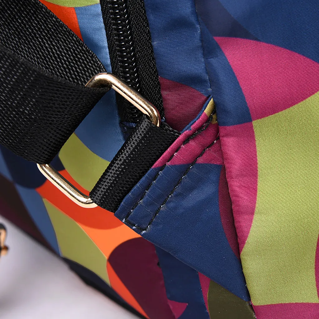 Модная женская разноцветная оксфордская сумка для путешествий, сумка на плечо, цветная сумка из ткани Оксфорд, Студенческая сумка, сумки-портфель с молнией