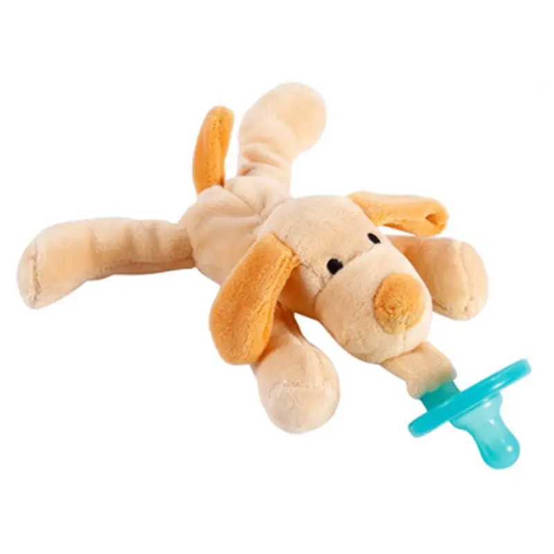 Милая Детская игрушка для новорожденных, соска-пустышка, соска-пустышка, Ортодонтическая Соска, милое животное, плюшевый жираф/Слон/панда/собака, соска