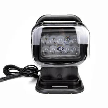 

360 Degree Rotating With Cigarette Lighter 50W Remote Control Led Work Light, Led Search Light With Magnet For Auto