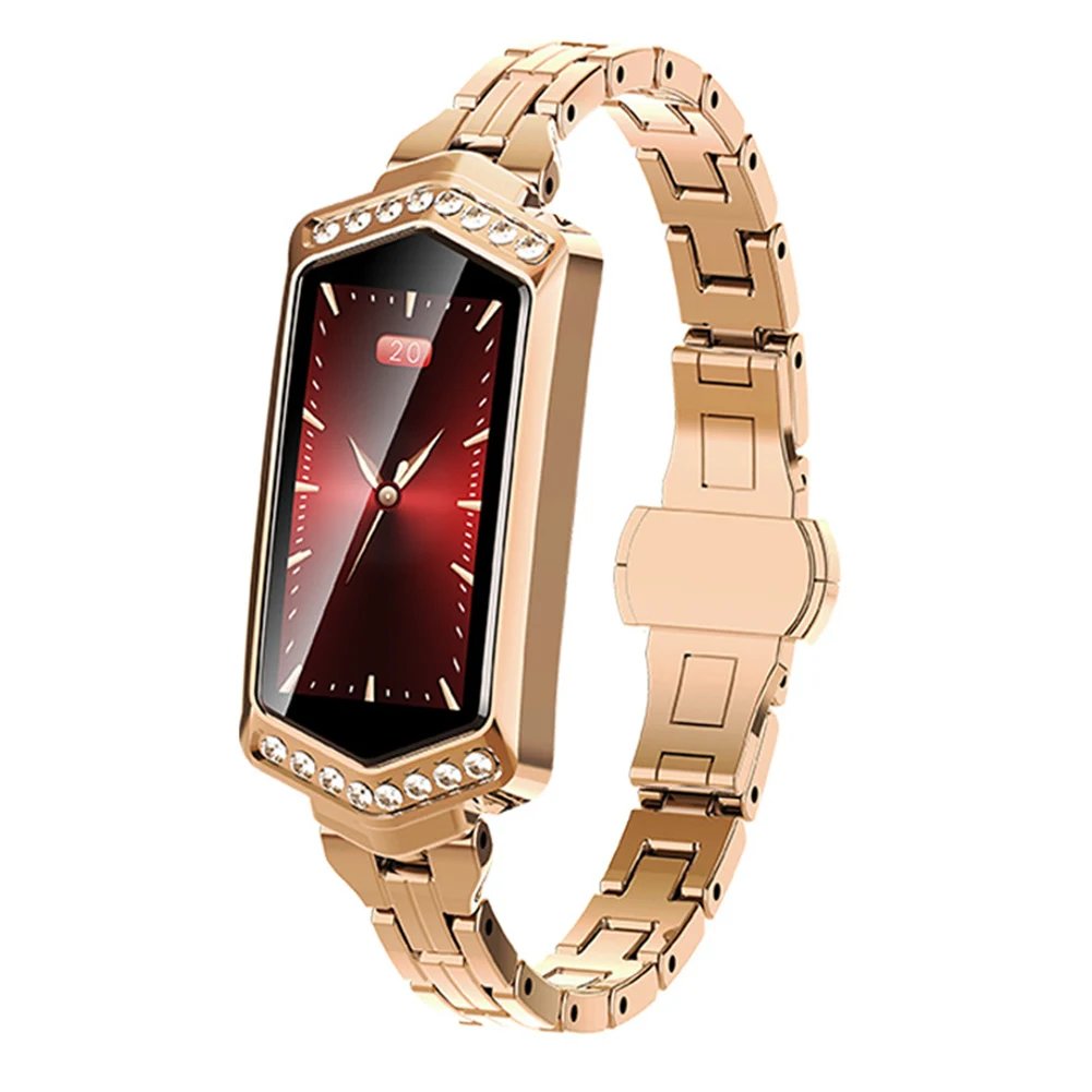 

Woman Gift Fashion Multifunctional Blood Pressure Sports Bracelet Smart Watch Bluetooth Fitness Luxury Rechargeable Tracker