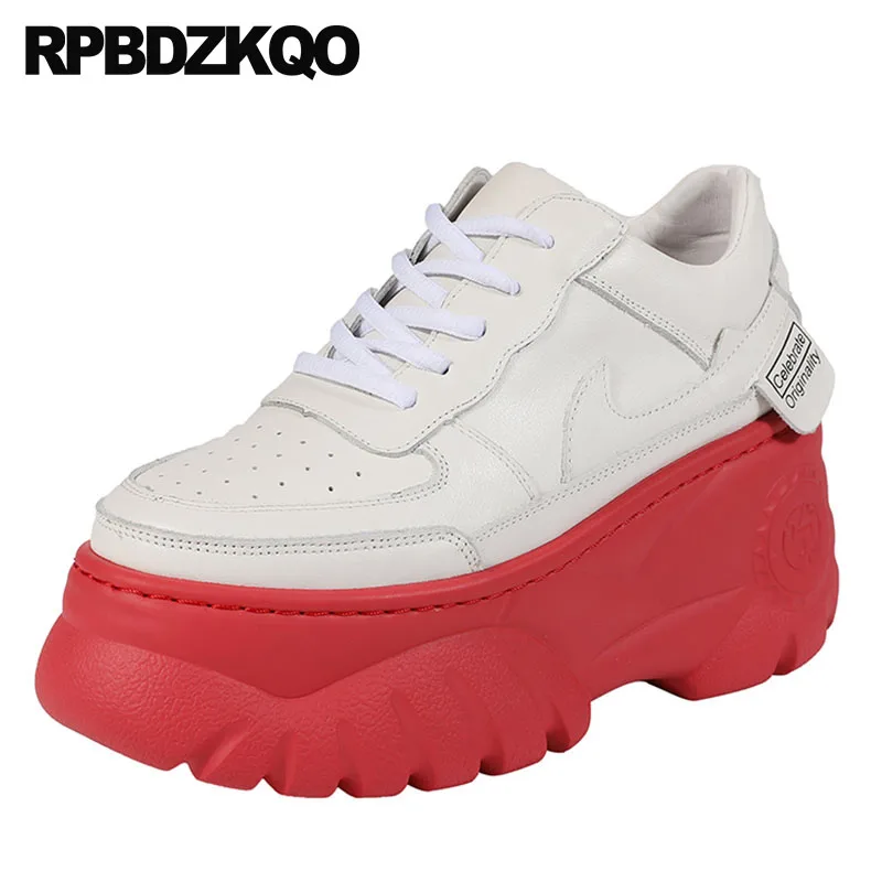 

high quality breathable women muffin wedge creepers blue luxury platform white designer shoes china thick sole slip resistant