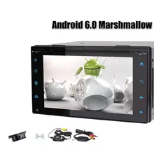 Android 6.0 2 Din Car Stereo RadioBluetooth DVD CD Player GPS Navigation Support MirrorLink, WIFI, USB SD Wireless Backup Camera