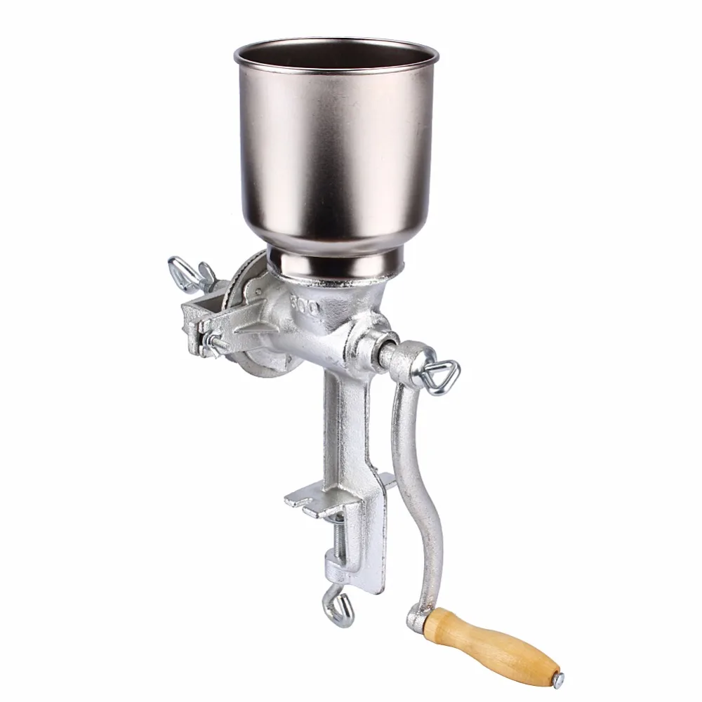 

Professional Manual Grain Grinder Table Corn Mill with Low Hopper Kitchen Tools