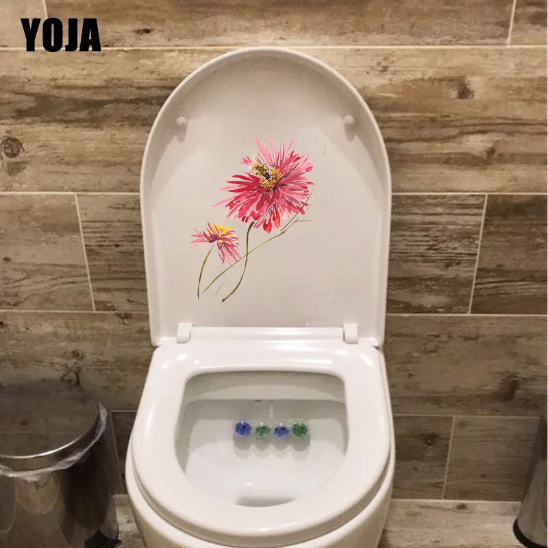 YOJA 19 4*23 3 см красный цветок с Пчелкой настенное украшение для комнаты